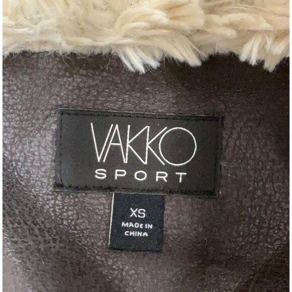 Vintage Vakko Penny Lane Faux Suede Shearling Coat 70s Boho Afghan Y2K Noughties - Picture 16 of 16